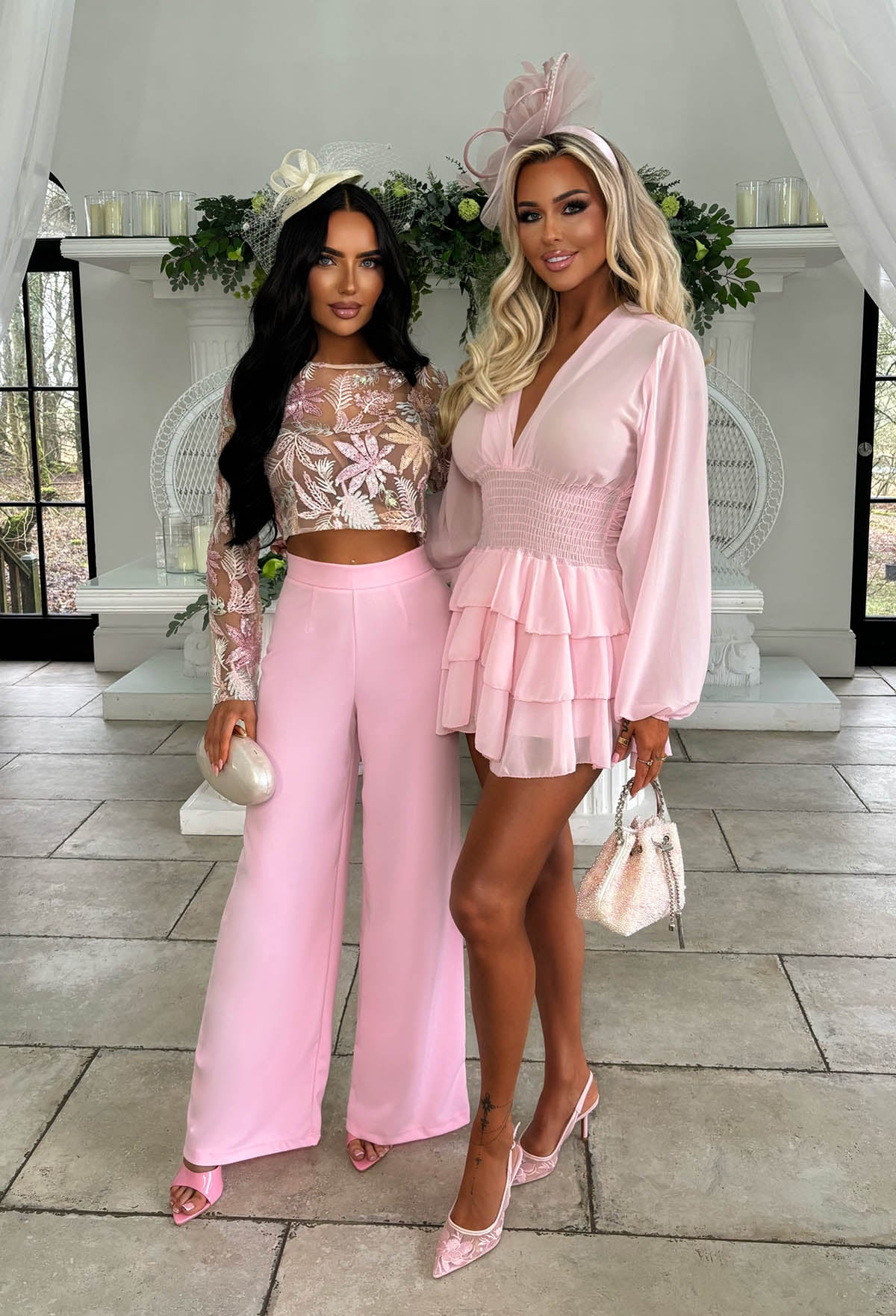 Eternal Grace Pink Long Sleeve Ruffle Mini Dress - Image 6